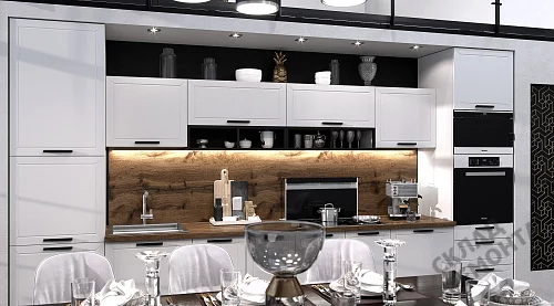 Фото Кухня Leko Монс белый – купить в Сочи: цена, описание, фото. Интернет-магазин 3