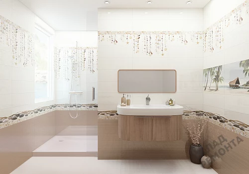 Фото Вставка Alma Ceramica Айленд DWA11ALD004 разноцветный 200*600 – купить в Сочи: цена, описание, фото. Интернет-магазин 4