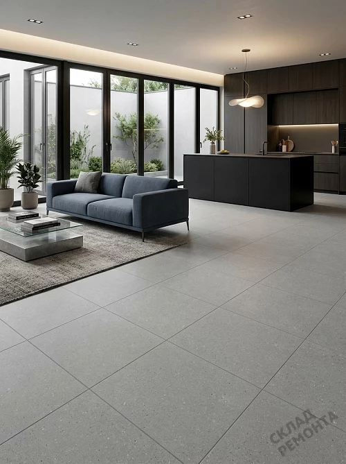 Фото Керамогранит матовый Gracia Ceramica Тренд серый 400*400*7 – купить в Сочи: цена, описание, фото. Интернет-магазин 1