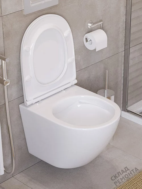 Фото Унитаз подвесной BelBagno Uno BB3105CHR/SC безободковый купить в Сочи: цена, описание, фото. Интернет-магазин 1