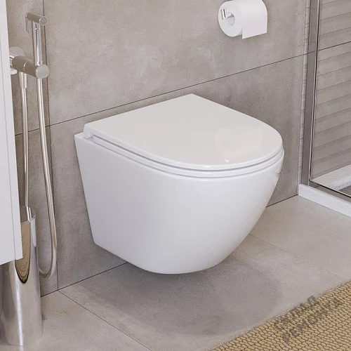 Фото Унитаз подвесной BelBagno Uno BB3105CHR/SC безободковый купить в Сочи: цена, описание, фото. Интернет-магазин 3