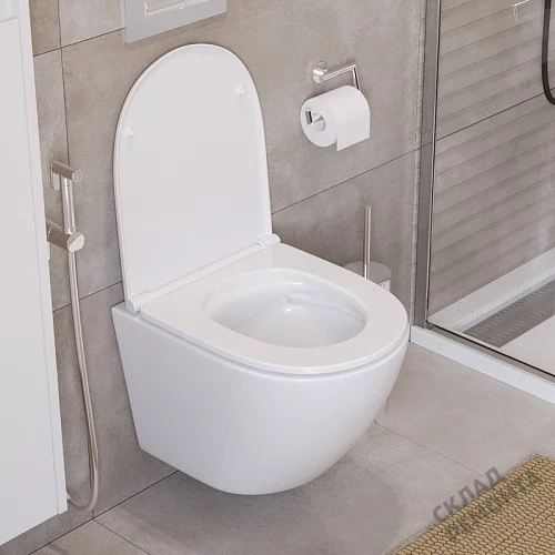 Фото Унитаз подвесной BelBagno Uno BB3105CHR/SC безободковый купить в Сочи: цена, описание, фото. Интернет-магазин 2