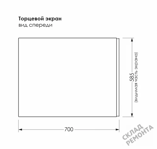 Фото Торцевая панель Метакам 70 Strict купить в Сочи: цена, описание, фото. Интернет-магазин 2