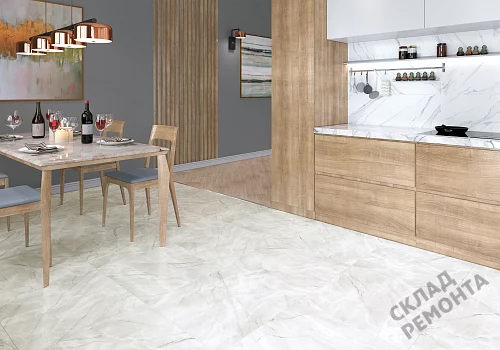 Фото Керамогранит лаппатированный Alma Ceramica Ларедо GFU04LRD70L светло-серый 600*600*9 – купить в Сочи: цена, описание, фото. Интернет-магазин 2