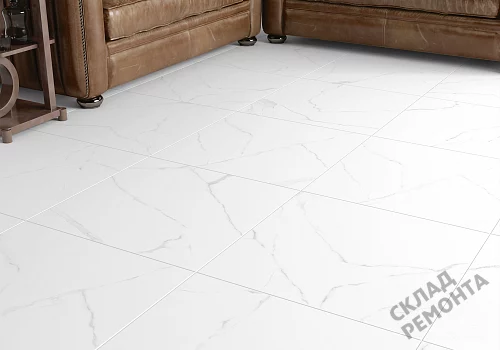 Фото Керамогранит матовый Alma Ceramica Каррара GFU04CRR00R светло-серый 600*600*9 – купить в Сочи: цена, описание, фото. Интернет-магазин 2