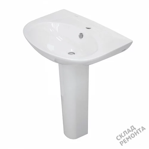 Фото Пьедестал для раковины Sanita Luxe Classic CLCSLWB01, белый купить в Сочи: цена, описание, фото. Интернет-магазин 2