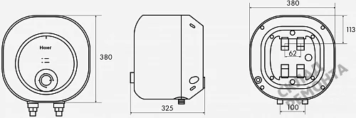 Фото Водонагреватель накопительный Haier ES15V-MQ1, 15 л – купить в Сочи: цена, описание, фото. Интернет-магазин 6
