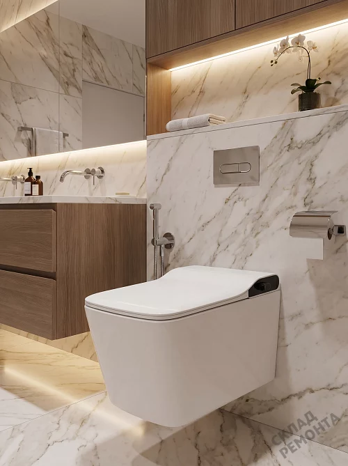 Фото Унитаз подвесной Grossman Smart GR-5701 (функция биде) безободковый купить в Сочи: цена, описание, фото. Интернет-магазин 1
