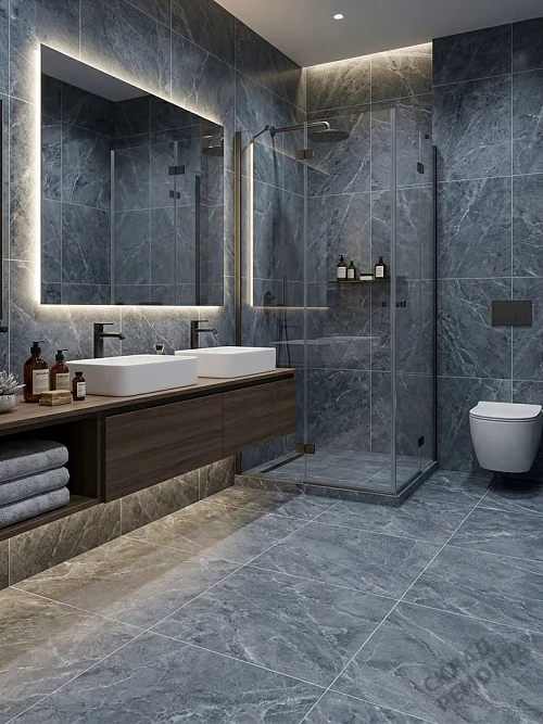 Фото Керамогранит матовый Diamond Ceramics 66N26 серый 600*600*9,5 – купить в Сочи: цена, описание, фото. Интернет-магазин 1