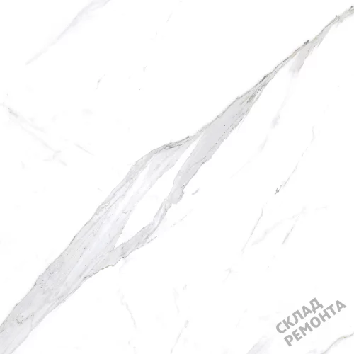 Фото Керамогранит матовый Steppe Ceramics Statuario White белый 600*600*9,5 – купить в Сочи: цена, описание, фото. Интернет-магазин 3