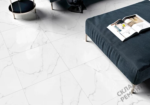 Фото Керамогранит матовый Alma Ceramica Каррара GFU04CRR00R светло-серый 600*600*9 – купить в Сочи: цена, описание, фото. Интернет-магазин 3