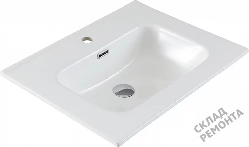 Фото Раковина на тумбу Aquanet Flat 60 (254363), 61 см купить в Сочи: цена, описание, фото. Интернет-магазин 3