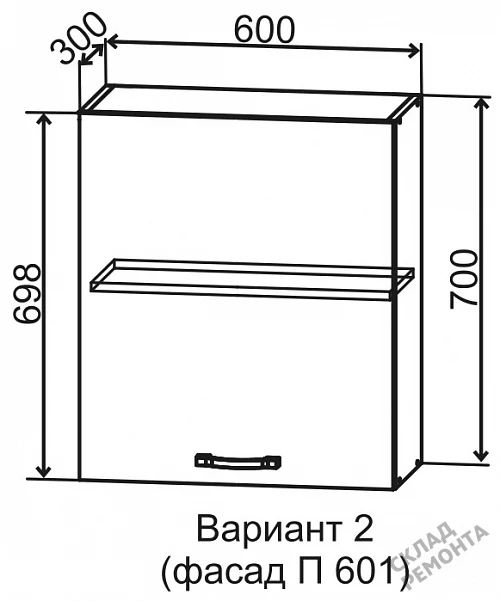 Фото Шкаф верхний ДСВ П 601 – купить в Сочи: цена, описание, фото. Интернет-магазин 3