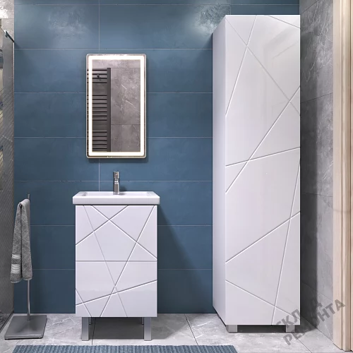 Фото Пенал напольный Vigo Geometry 450 pn.GEO.45, белый купить в Сочи: цена, описание, фото. Интернет-магазин 4