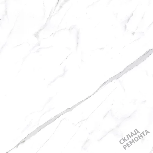 Фото Керамогранит матовый Steppe Ceramics Statuario White белый 600*600*9,5 – купить в Сочи: цена, описание, фото. Интернет-магазин 2