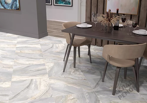 Фото Керамогранит лаппатированный Alma Ceramica Мэджик GFU04MGC64L серый 600*600*9 – купить в Сочи: цена, описание, фото. Интернет-магазин 2