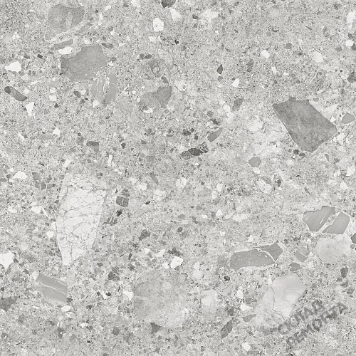 Фото Керамогранит матовый Alma Ceramica Холли GFU6060HOL70R серый 600*600*9 – купить в Сочи: цена, описание, фото. Интернет-магазин 1