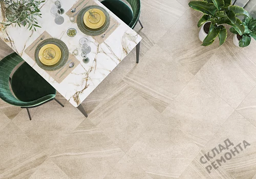 Фото Керамогранит матовый Alma Ceramica Олса GFU04OLS40R бежевый 600*600*9 – купить в Сочи: цена, описание, фото. Интернет-магазин 2