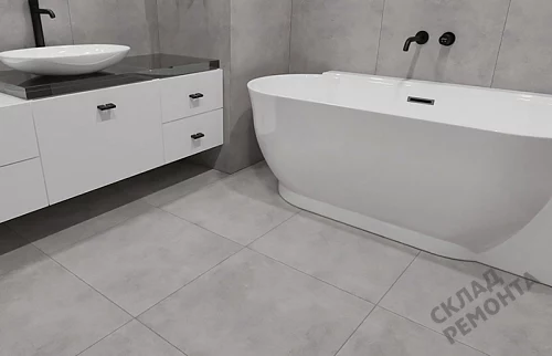 Фото Керамогранит матовый Steppe Ceramics Silent Grey серый 600*600*9,5 – купить в Сочи: цена, описание, фото. Интернет-магазин 5